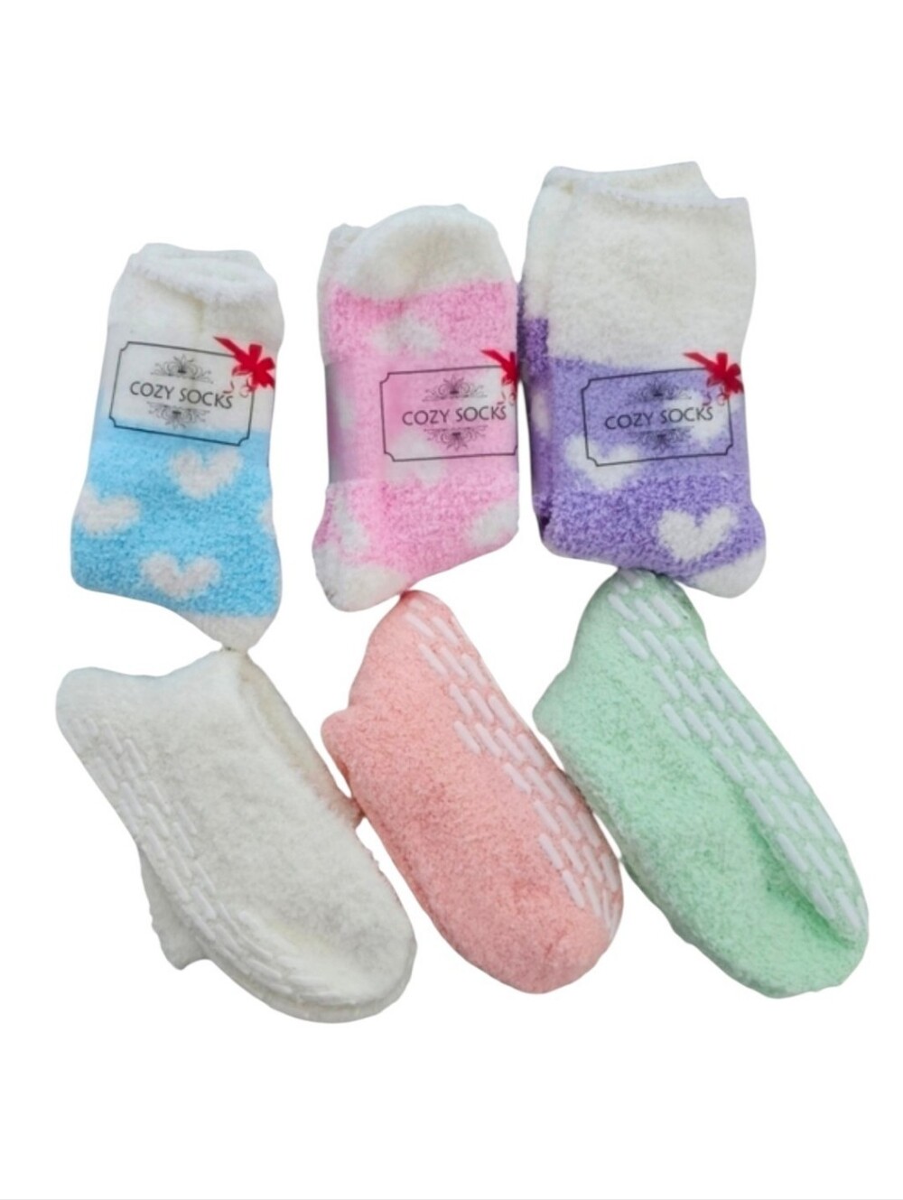 NWT Women's Bundle of 6 Pairs Non Slip Socks